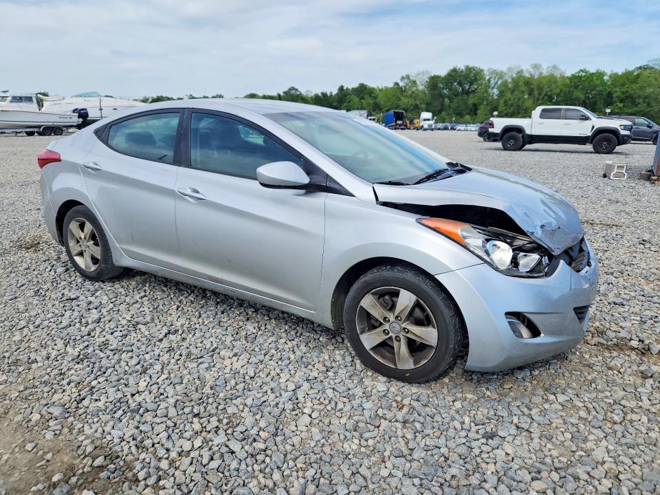 2012 Hyundai Elantra VIN KMHDH4AE2CU241045 COPART salvage auction — FRONT END, Ga - Cert Of Title-Salvage, sold $650 on 2026-07-07 (photo 4)