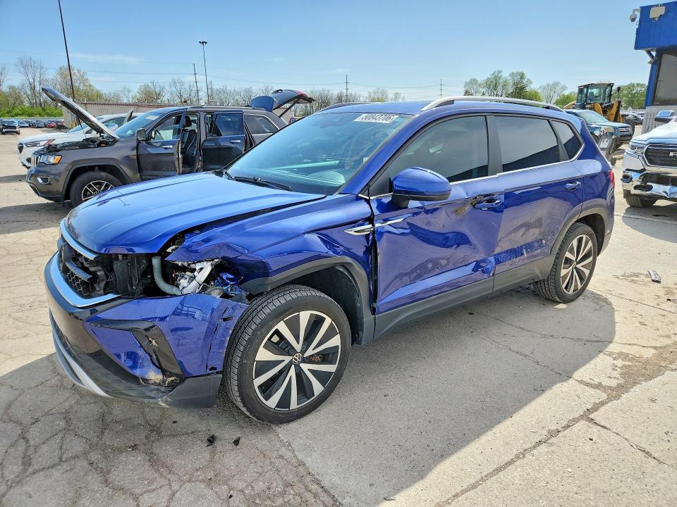 2023 Volkswagen Taos VIN 3VVEX7B2XPM306947 COPART salvage auction — FRONT END, IN, sold $3,400 on 2026-08-24 (photo 1)
