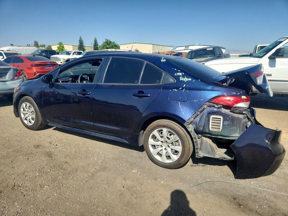 2020 Toyota Corolla VIN JTDEPRAEXLJ102162 COPART salvage auction — REAR END, Salvage Title, sold $250 on 2026-07-24 (photo 2)