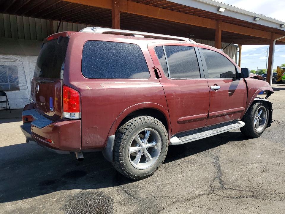 2010 Nissan Armada VIN 5N1AA0NC4AN613310 COPART salvage auction — FRONT END, CO - BILL OF SALE-PARTS ONLY, sold $400 on 2026-07-09 (photo 3)