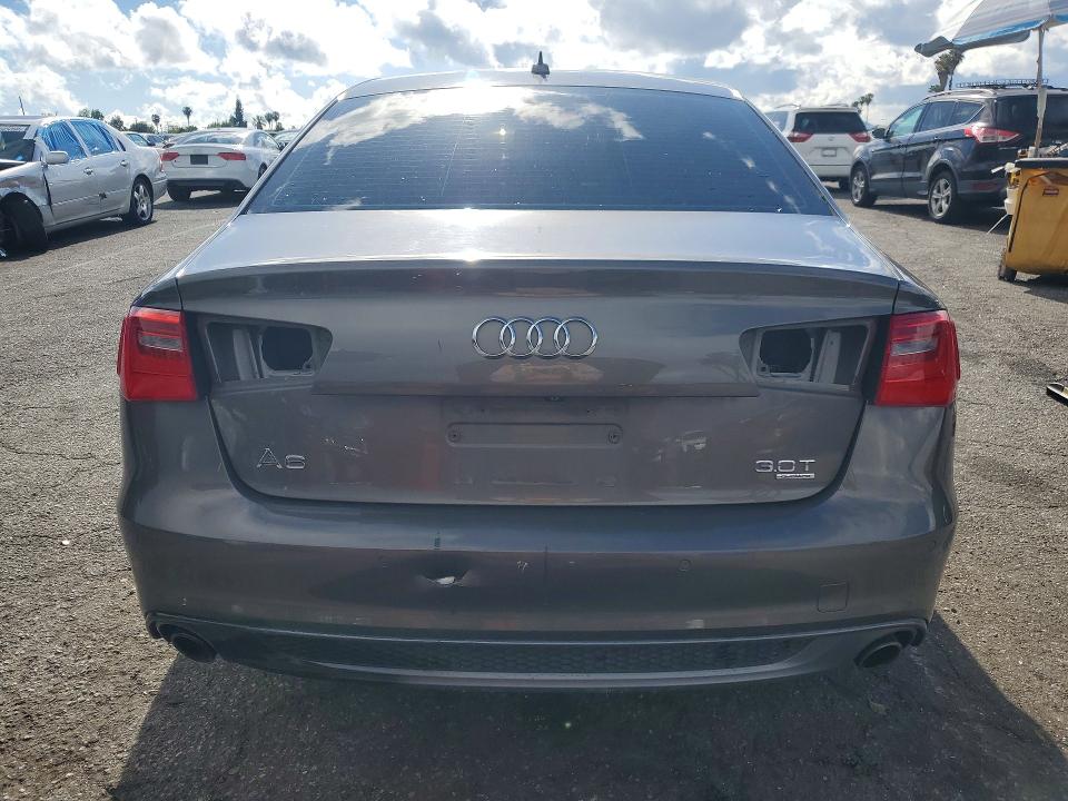2014 Audi A6 VIN WAUHGAFC0EN074371 COPART salvage auction — FRONT END, Ca - Dis/Dlr/Exp Only Clean Title (P), sold $425 on 2026-07-24 (photo 6)