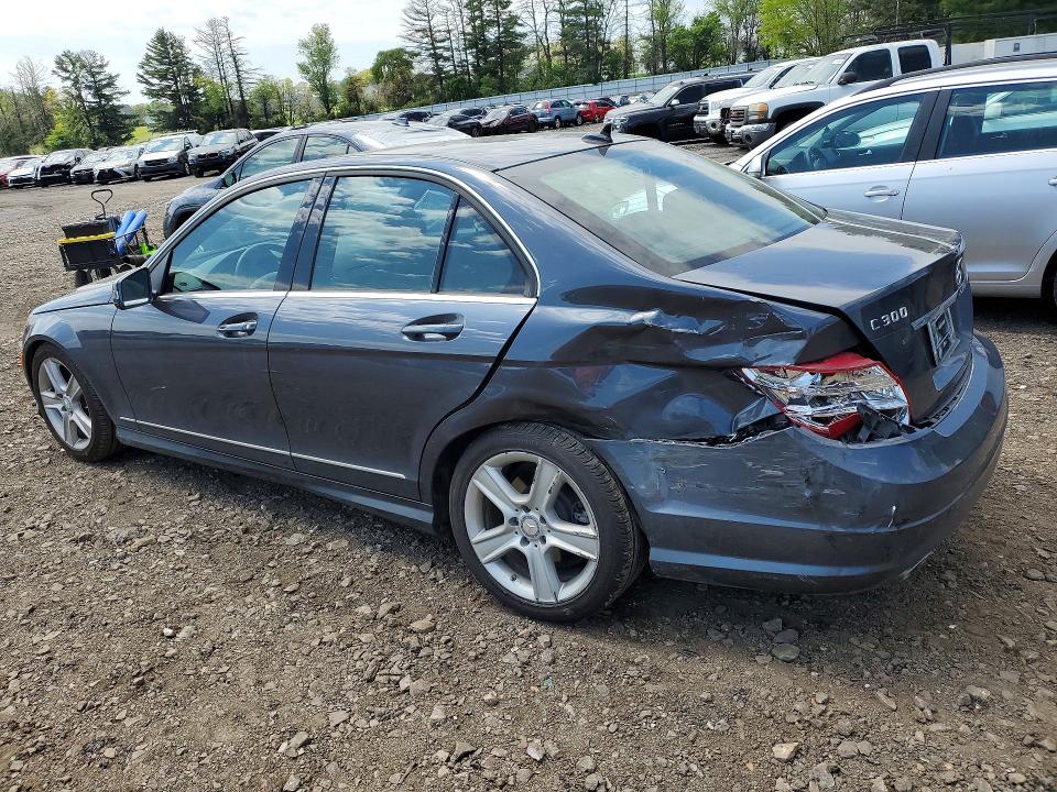 2011 Mercedes-benz C-klasse VIN WDDGF8BB4BA502667 COPART salvage auction — REAR END, Md - Cert Of Salvage > 75% Damage, sold $350 on 2026-07-27 (photo 2)