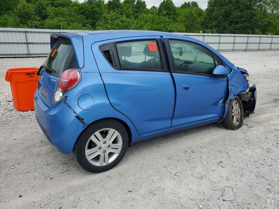 2014 Chevrolet Spark VIN KL8CB6S97EC442259 COPART salvage auction — HAIL, Wv - Salvage Certificate, sold $275 on 2026-07-06 (photo 3)