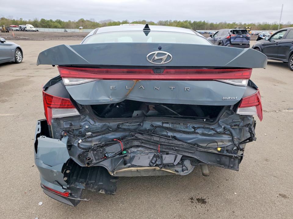 2022 Hyundai Elantra VIN KMHLP4AG7NU366271 COPART salvage auction — REAR END, NY - MV907A-PARTS ONLY, sold $4,900 on 2026-07-08 (photo 6)