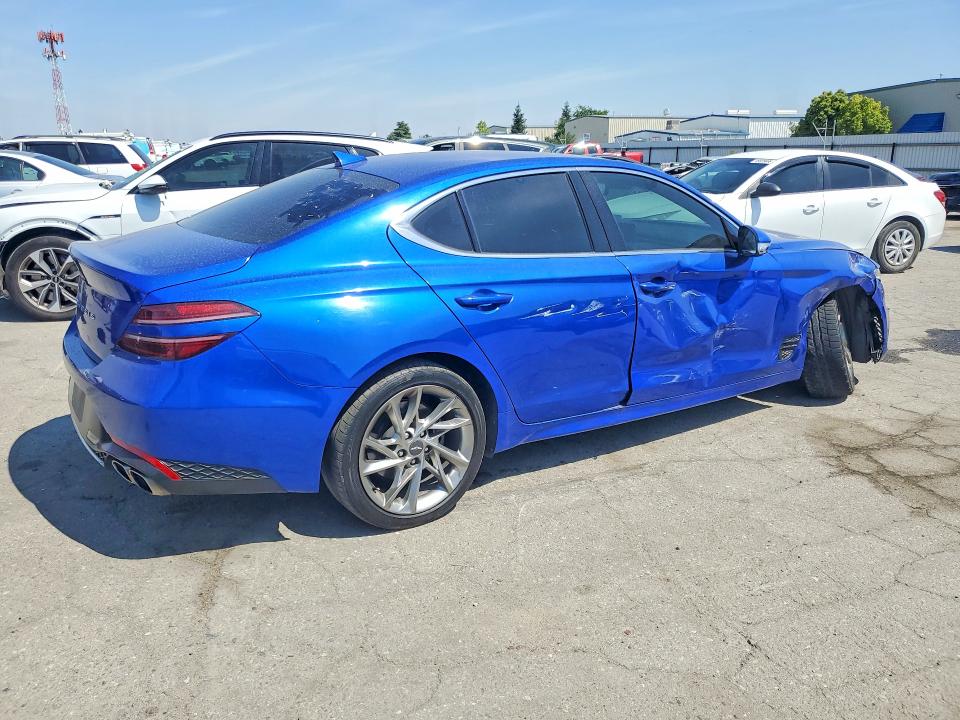 2022 Genesis G70 VIN KMTG34TA2NU094577 COPART salvage auction — FRONT END, Ca - Salvage Certificate, sold $4,600 on 2026-07-10 (photo 3)