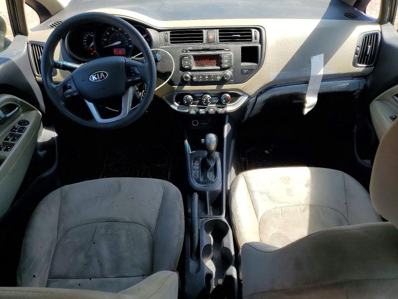 2014 Kia Rio VIN KNADM4A39E6362349 COPART salvage auction — FRONT END, Ks - Dealer Only Clean Title, sold $275 on 2026-07-30 (photo 8)