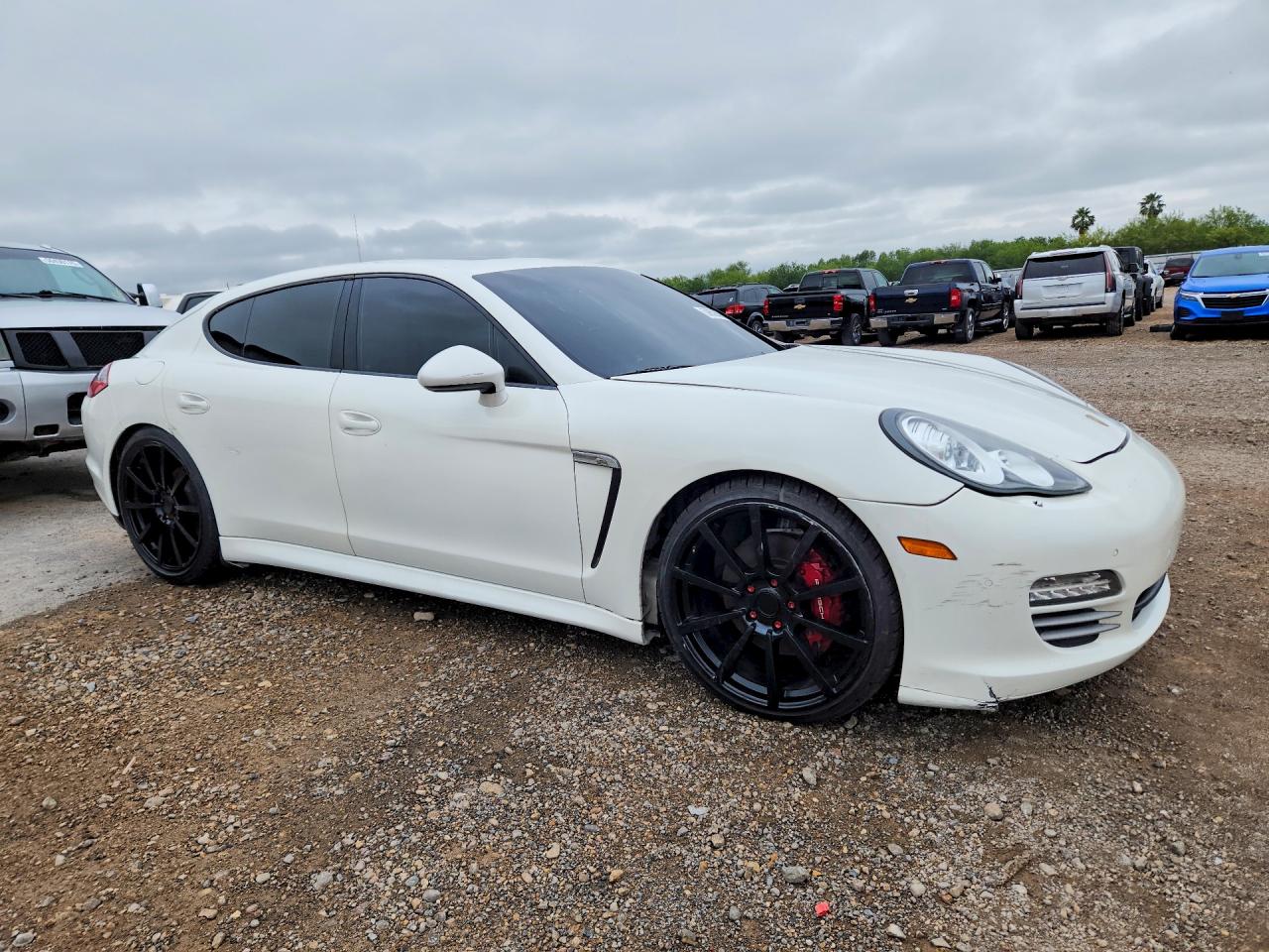 2011 Porsche Panamera VIN WP0AA2A74BL011156 COPART salvage auction — Damage History, TX - CERT OF TITLE-REBUILT SALVAGE, sold $2,900 on 2026-07-01 (photo 4)