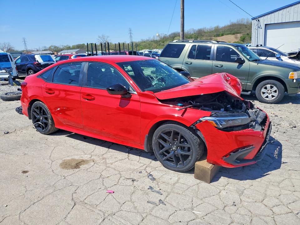 2022 Honda Civic VIN 2HGFE2F59NH571582 COPART salvage auction — FRONT END, IL - SALVAGE CERTIFICATE, sold $3,950 on 2026-07-03 (photo 4)