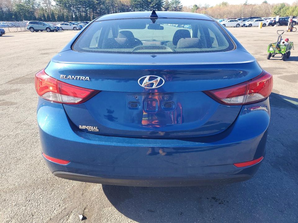 2016 Hyundai Elantra VIN KMHDH4AE0GU629123 COPART salvage auction — FRONT END, Ri - Salvage Certificate Of Title, sold $1,650 on 2026-07-07 (photo 6)