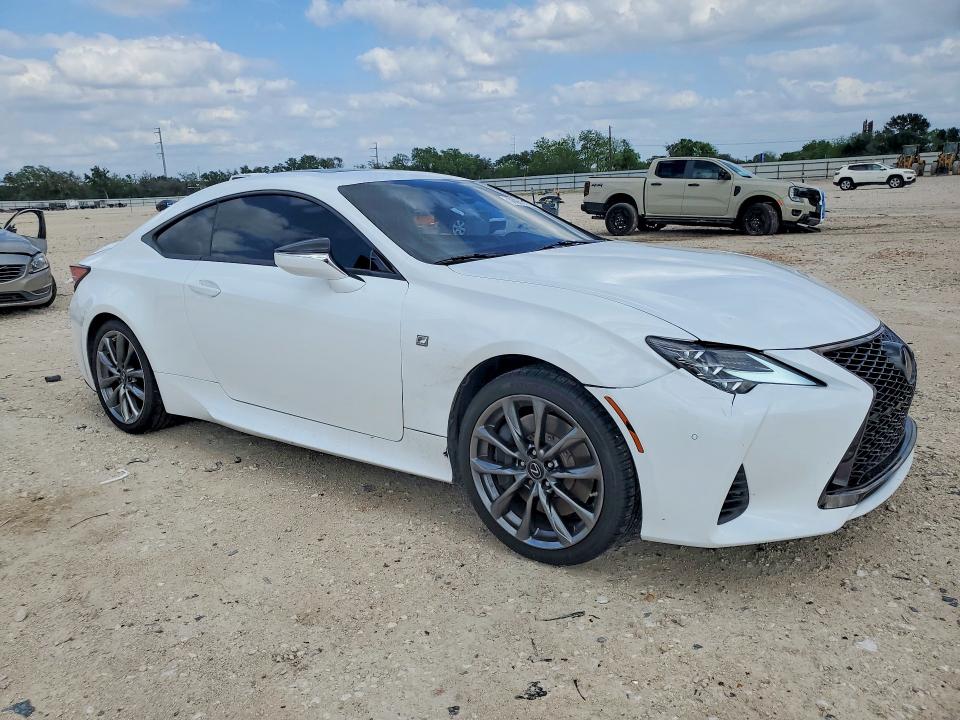 2022 Lexus Rc VIN JTHGZ5BC9N5025478 COPART salvage auction — SIDE, TX - SALVAGE VEHICLE TITLE (P), sold $12,000 on 2026-07-02 (photo 4)