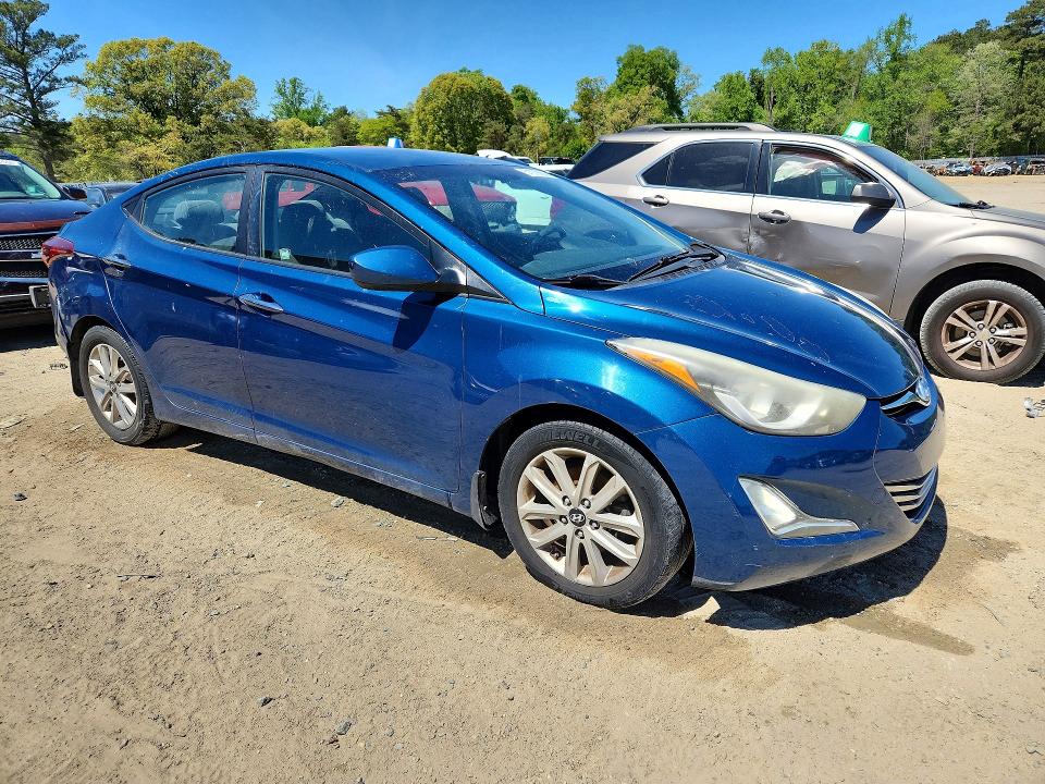 2015 Hyundai Elantra VIN KMHDH4AE6FU381961 COPART salvage auction — SIDE, De - Salvage Certificate, sold $1,050 on 2026-07-07 (photo 4)