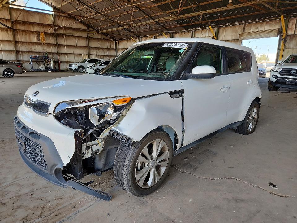 2015 Kia Soul VIN KNDJP3A56F7157723 COPART salvage auction — REAR END, Id - Salvage Certificate Of Title, sold $1,550 on 2026-07-08 (photo 1)