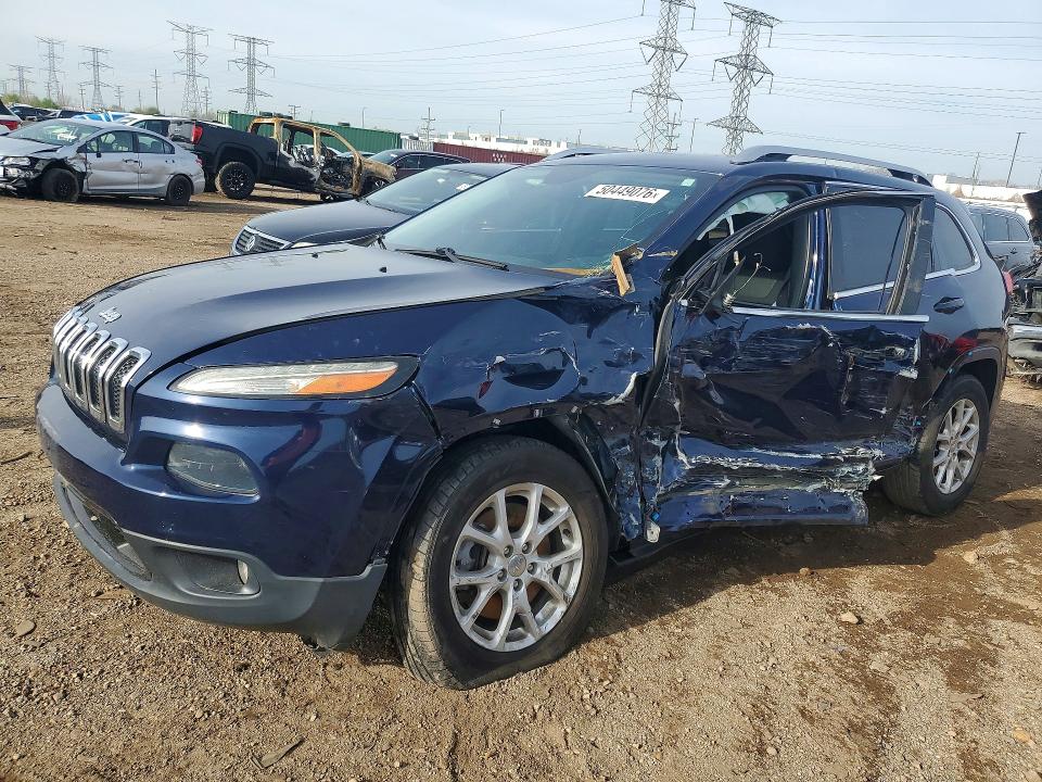 2015 Jeep Cherokee VIN 1C4PJMCB3FW594640 COPART salvage auction — SIDE, Il - Salvage Certificate, sold $1,350 on 2026-08-04 (photo 1)