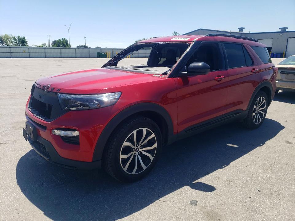 2022 Ford Explorer VIN 1FM5K7GC8NGB07350 COPART salvage auction — FRONT END, Nc - Salvage Certificate Of Title, sold $1,100 on 2026-07-09 (photo 1)