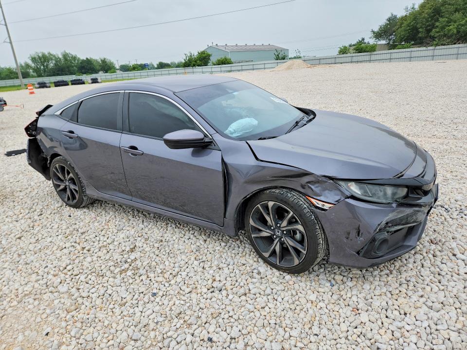 2019 Honda Civic VIN 2HGFC2F83KH530683 COPART salvage auction — REAR END, Tx - Salvage Vehicle Title, sold $2,850 on 2026-07-02 (photo 4)