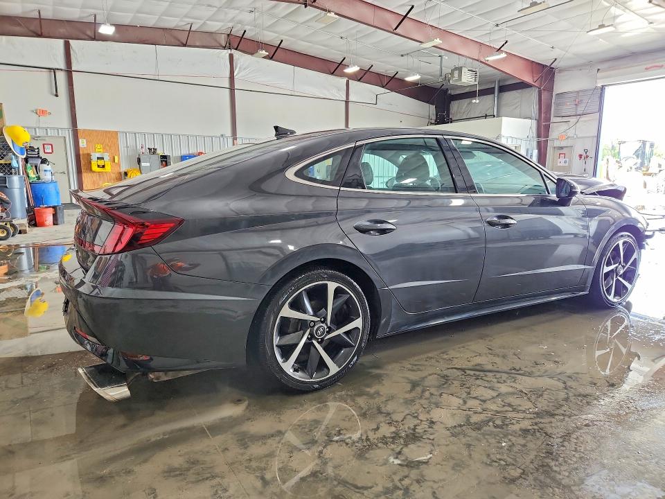 2022 Hyundai Sonata VIN 5NPEJ4J2XNH135636 COPART salvage auction — FRONT END, Il - Salvage Certificate, sold $2,300 on 2026-07-08 (photo 3)