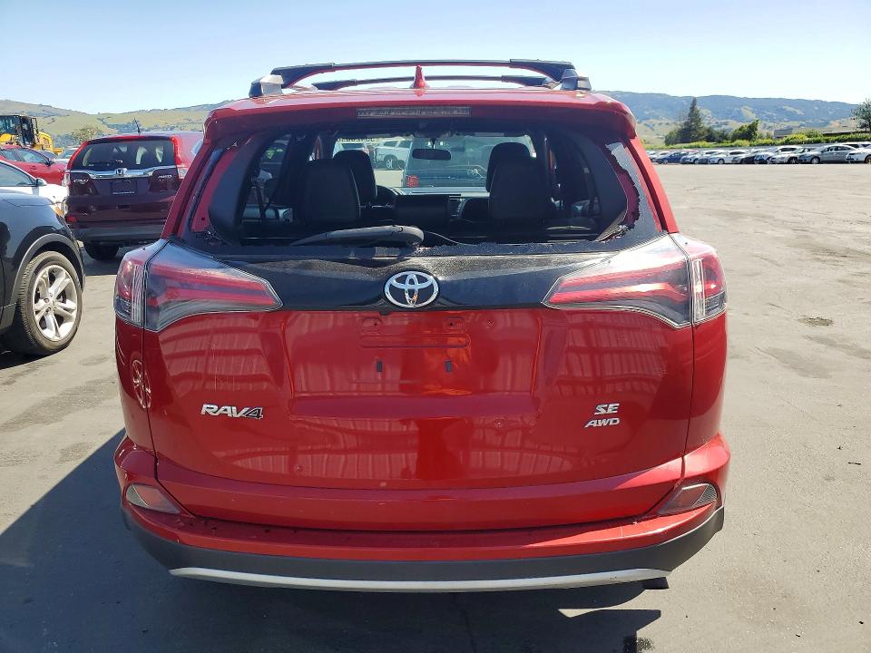 2016 Toyota Rav 4 VIN 2T3JFREV5GW434514 COPART salvage auction — REAR END, Ca - Salvage Certificate, sold $6,700 on 2026-07-02 (photo 6)