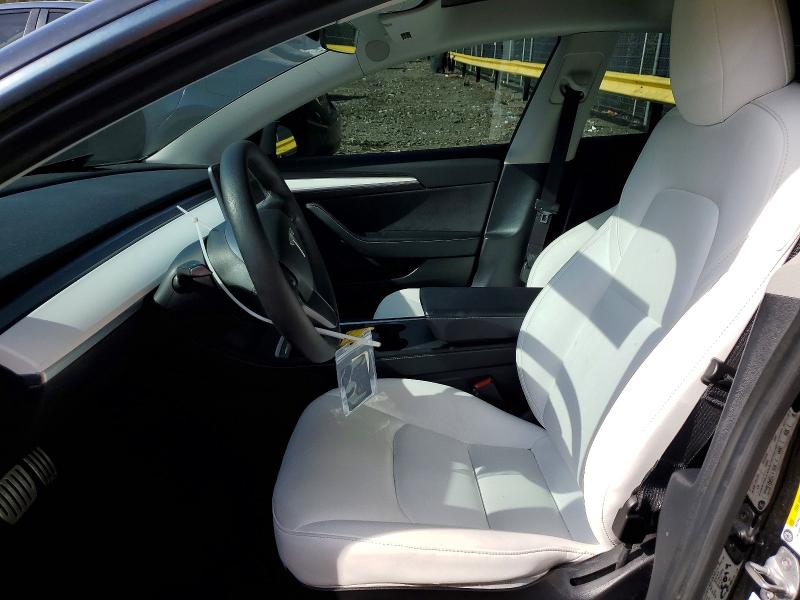 2021 Tesla Model 3 VIN 5YJ3E1EC8MF049493 COPART salvage auction — FRONT END, Md - Cert Of Salvage < 75% Damage, sold $8,300 on 2026-07-07 (photo 7)
