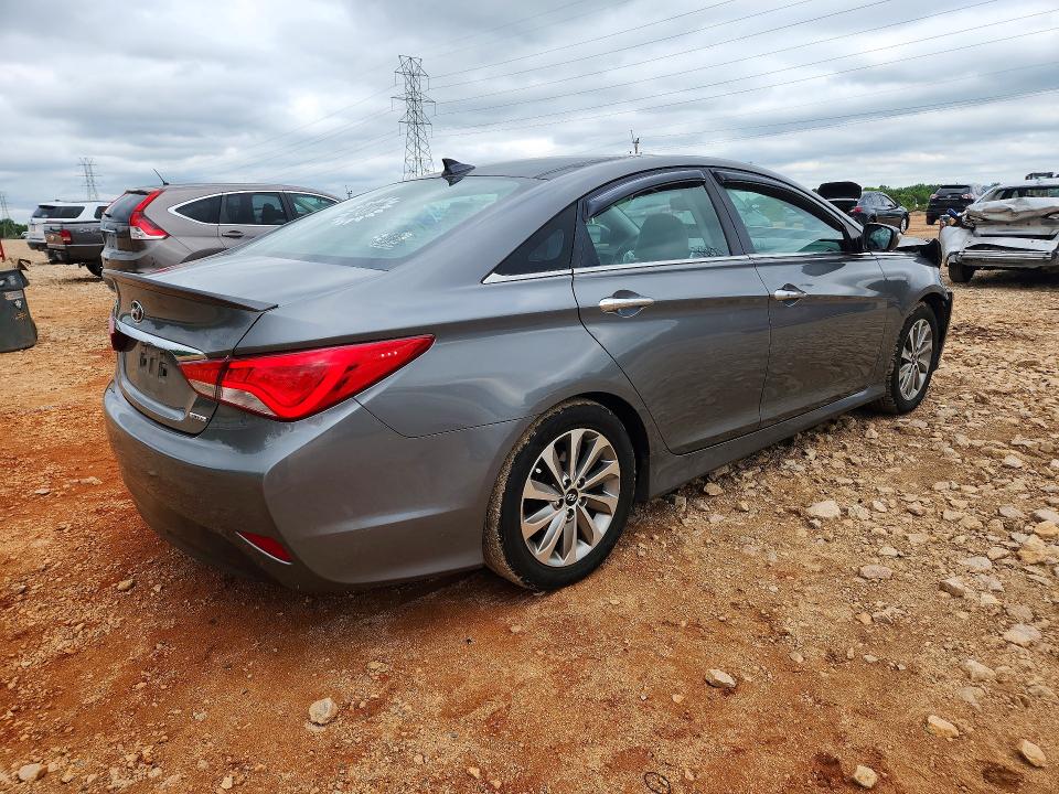 2014 Hyundai Sonata VIN 5NPEC4AC8EH867010 COPART salvage auction — FRONT END, Nc - Salvage Certificate Of Title, sold $350 on 2026-07-27 (photo 3)