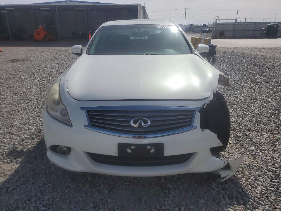 2013 Infiniti G VIN JN1CV6AR6DM765875 COPART salvage auction — FRONT END, Salvage Title, sold $350 on 2026-07-23 (photo 5)