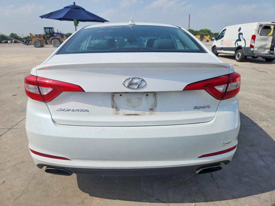2017 Hyundai Sonata VIN 5NPE34AF7HH594415 COPART salvage auction — FRONT END, Tx - Certificate Of Title, sold $925 on 2026-07-09 (photo 6)