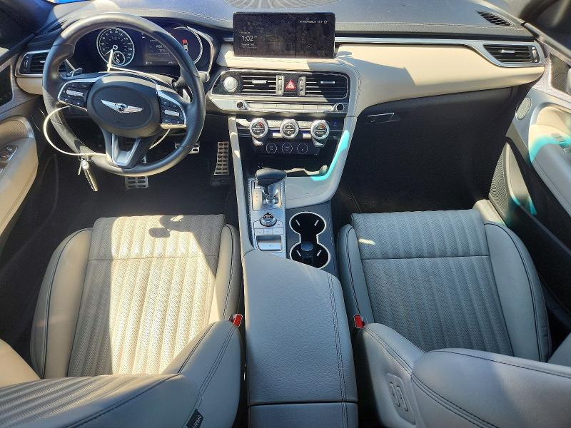 2023 Genesis G70 VIN KMTG34TA7PU107813 COPART salvage auction — HAIL, Ia - Cert Of Title-Salvage Title, sold $1,000 on 2026-07-08 (photo 8)