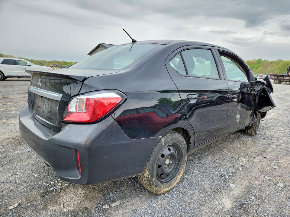 2021 Mitsubishi Mirage VIN ML32FUFJXMHF01473 COPART salvage auction — FRONT END, Pa - Certificate Of Salvage, sold $2,050 on 2026-07-09 (photo 3)