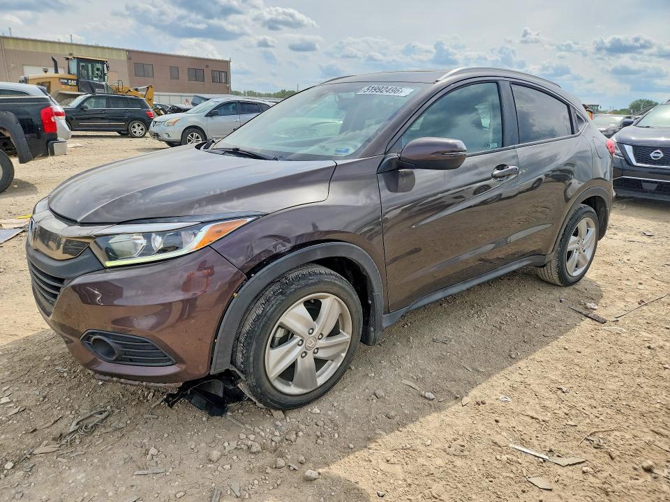 2019 Honda Hr-v VIN 3CZRU6H74KM735848 COPART salvage auction — FRONT END, Mo - Salvage Certificate Of Title, sold $375 on 2026-07-02 (photo 1)