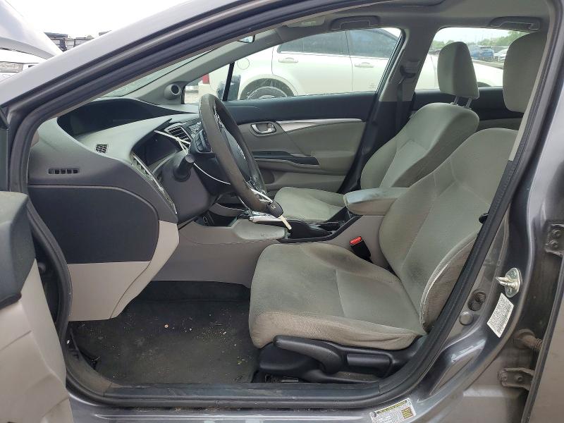 2013 Honda Civic VIN 19XFB2F88DE244926 COPART salvage auction — SIDE, Tx - Salvage Vehicle Title, sold $1,700 on 2026-07-02 (photo 7)