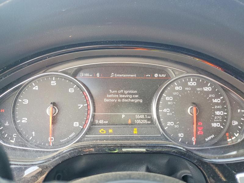 2017 Audi A8 VIN WAU44AFD6HN017127 COPART salvage auction — FRONT END, KY - CERT OF TITLE-SALVAGE, sold $1,650 on 2026-07-02 (photo 9)