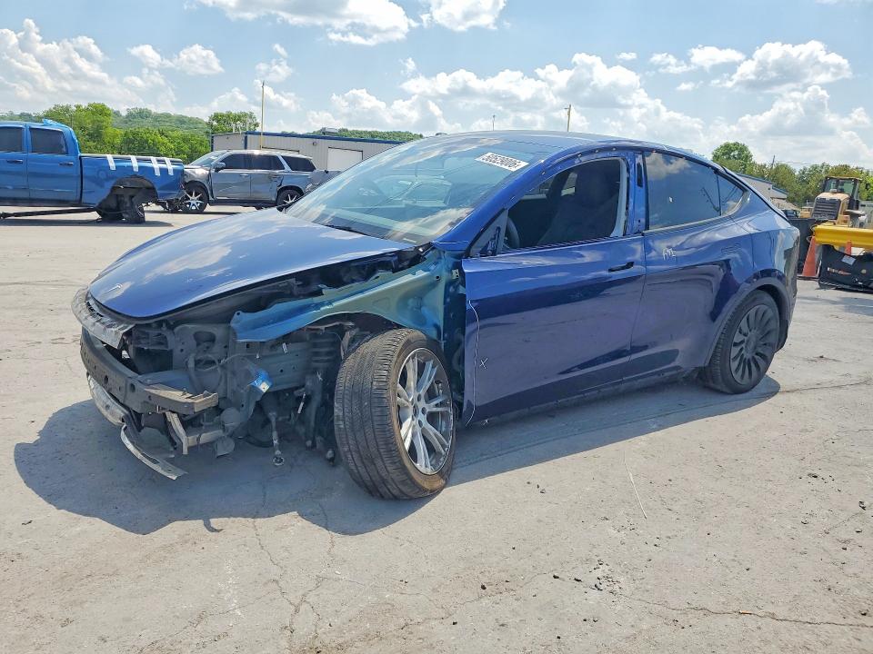 2023 Tesla Model y VIN 7SAYGDEE8PA207421 COPART salvage auction — FRONT END, Tn - Salvage Certificate, sold $12,700 on 2026-07-27 (photo 1)