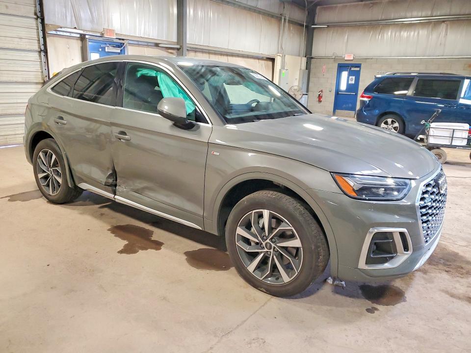 2023 Audi Q5 sportback VIN WA15AAFY8P2060199 COPART salvage auction — SIDE, DE - SALVAGE CERTIFICATE, sold $10,000 on 2026-07-29 (photo 4)