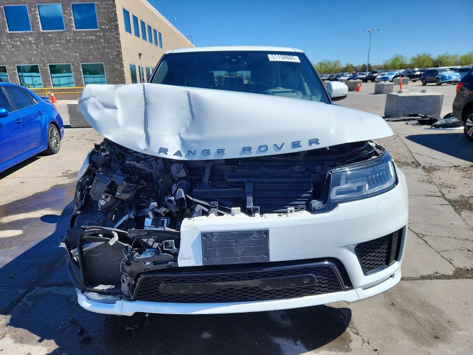2019 Land rover RANGE ROVER VIN SALWR2RE7KA855360 COPART salvage auction — FRONT END, CO - PUBLIC - SALVAGE TITLE, sold $16,000 on 2026-07-27 (photo 5)