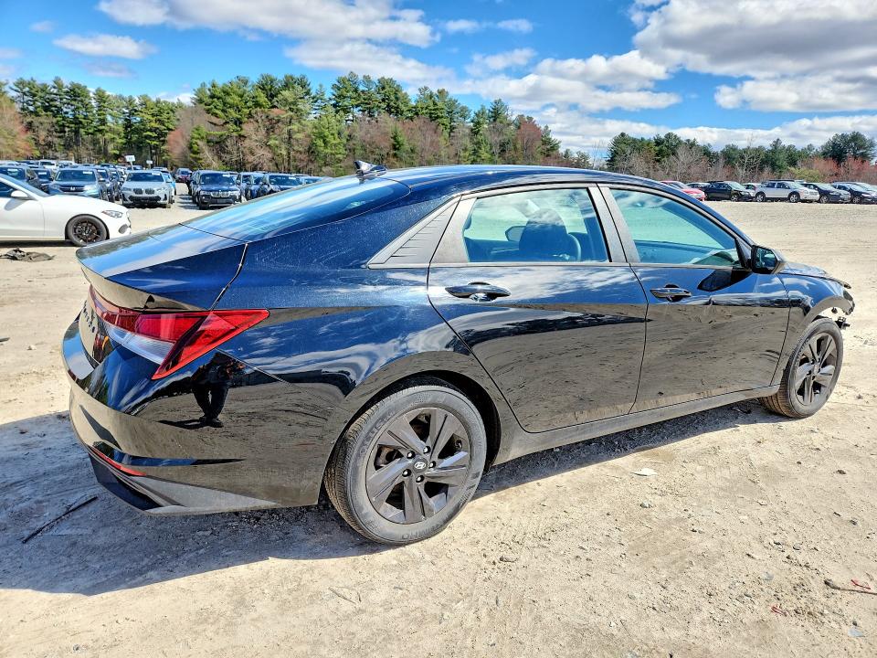 2021 Hyundai Elantra VIN 5NPLM4AG5MH008527 COPART salvage auction — FRONT END, MA - CERT OF TITLE-SALVAGE, sold $3,450 on 2026-07-30 (photo 3)