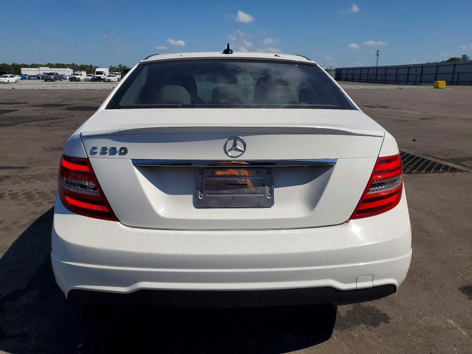 2013 Mercedes-benz C-klasse VIN WDDGF4HBXDR276249 COPART salvage auction — FRONT END, Salvage Title, sold $1,800 on 2026-08-17 (photo 6)