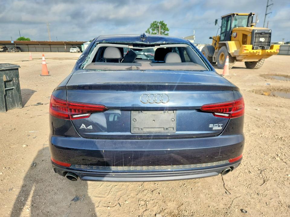 2018 Audi A4 VIN WAUKMAF49JA067590 COPART salvage auction — FRONT END, Tx - Salvage Vehicle Title, sold $2,500 on 2026-07-29 (photo 6)