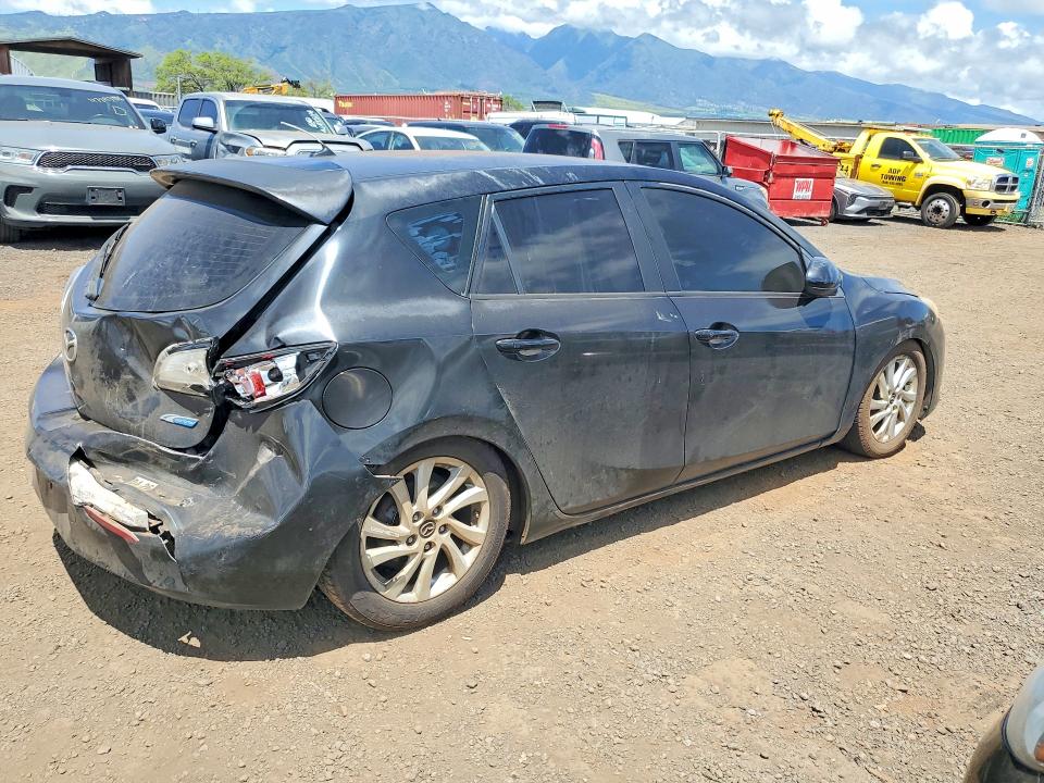 2013 Mazda 3 VIN JM1BL1L73D1753326 COPART salvage auction — REAR END, Hi - Bill Of Sale - Parts Only, sold $1 on 2026-07-29 (photo 3)