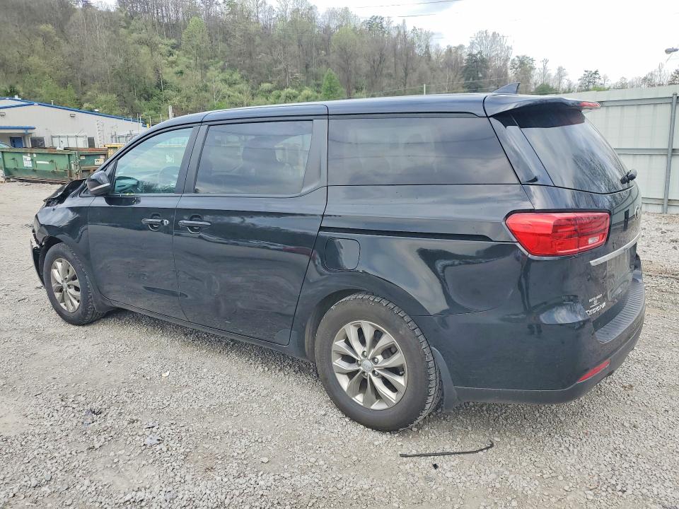 2021 Kia SEDONA VIN KNDMB5C17M6667857 COPART salvage auction — FRONT END, Wv - Salvage Certificate, sold $225 on 2026-07-30 (photo 2)