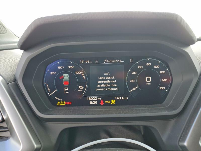2024 Audi Q4 e-tron VIN WA1K2BFZ5RP026368 COPART salvage auction — FRONT END, Ca - Salvage Certificate, sold $10,800 on 2026-08-25 (photo 9)