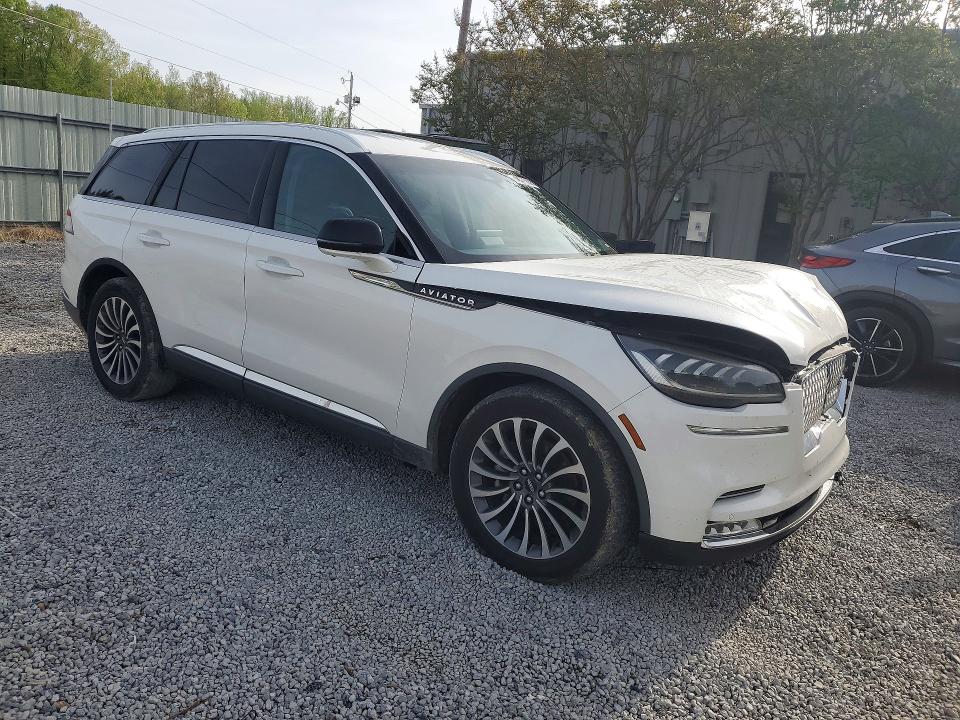2020 Lincoln Aviator VIN 5LM5J7XC4LGL17974 COPART salvage auction — FRONT END, Ms - Cert Of Title-Salvaged, sold $7,800 on 2026-07-15 (photo 4)