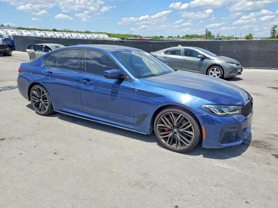 2021 BMW 5er VIN WBA53BH09MCF79216 COPART salvage auction — UNDERCARRIAGE, FL, sold $11,900 on 2026-08-06 (photo 4)