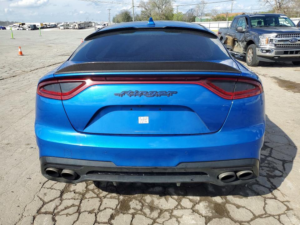 2018 Kia Stinger VIN KNAE45LC4J6039070 COPART salvage auction — Burn Interior, Tn - Non-Repairable Certificate, sold $1,700 on 2026-07-06 (photo 6)