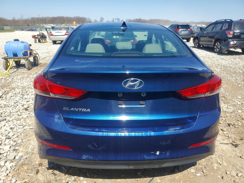 2017 Hyundai Elantra VIN 5NPD84LF6HH115542 COPART salvage auction — FRONT END, Il - Salvage Certificate, sold $1,250 on 2026-07-02 (photo 6)