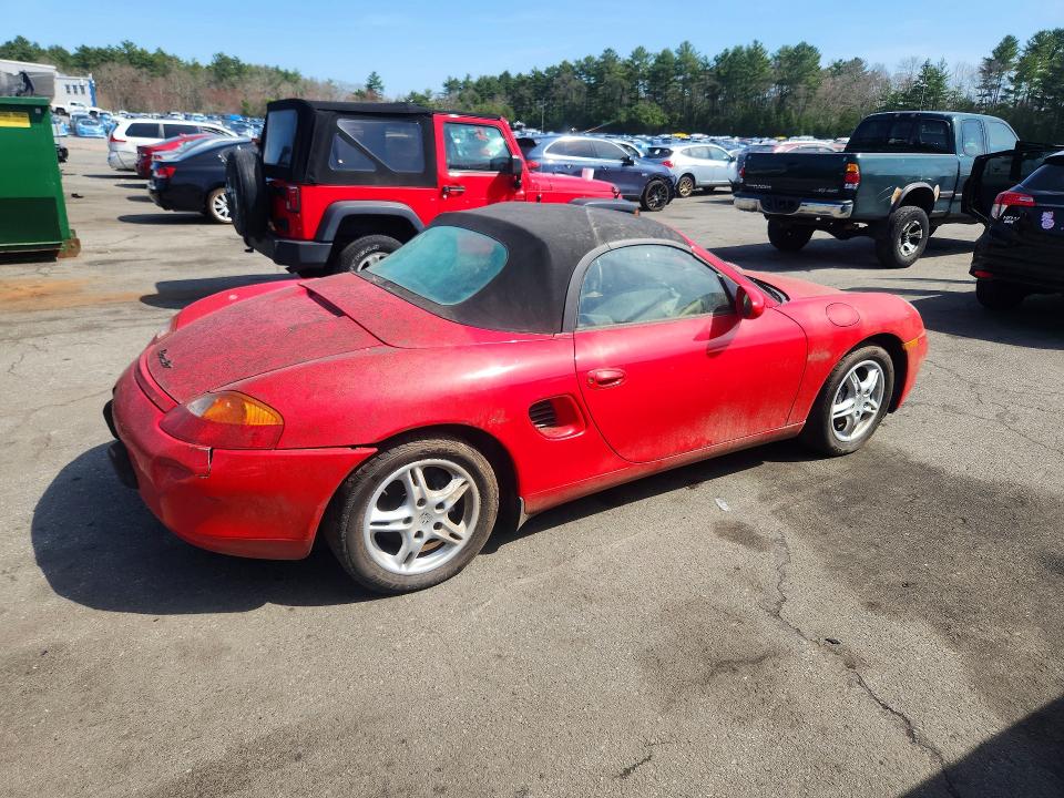 1998 Porsche Boxster VIN WP0CA2985WU624540 COPART salvage auction — REAR END, CO - BILL OF SALE-PARTS ONLY, sold $775 on 2026-07-16 (photo 3)
