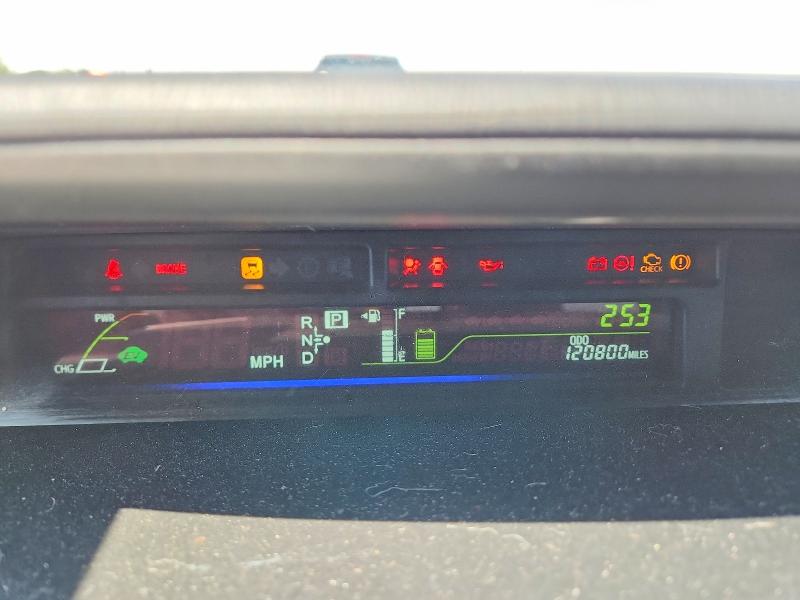 2014 Toyota Prius VIN JTDZN3EU8E3304589 COPART salvage auction — FRONT END, TX - SALVAGE VEHICLE TITLE (P), sold $1,200 on 2026-07-23 (photo 9)
