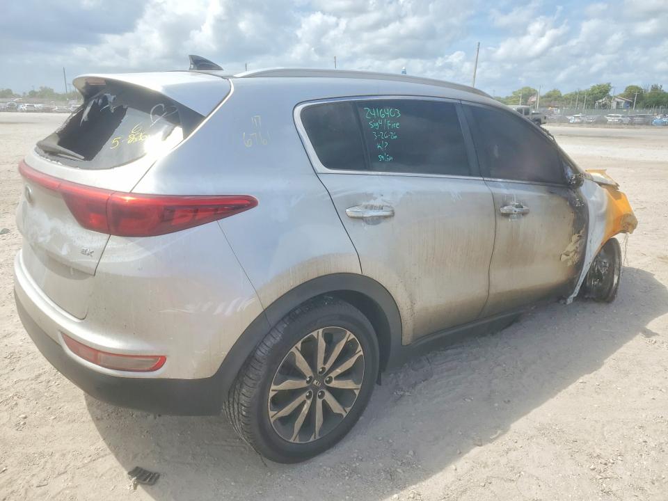 2017 Kia Sportage VIN KNDPN3AC3H7256761 COPART salvage auction — BURN, FL - CERTIFICATE OF DESTRUCTION, sold $275 on 2026-07-02 (photo 3)