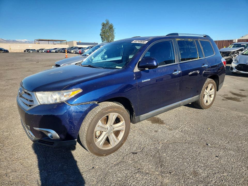 2013 Toyota Highlander VIN 5TDYK3EH5DS121736 COPART salvage auction — REAR END, Nv - Salvage Title, sold $3,500 on 2026-07-15 (photo 1)