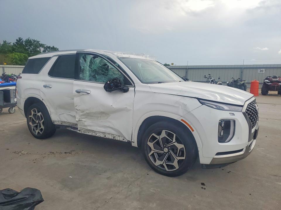 2022 Hyundai Palisade VIN KM8R74HE6NU369242 COPART salvage auction — SIDE, Tx - Salvage Vehicle Title, sold $6,400 on 2026-07-02 (photo 4)