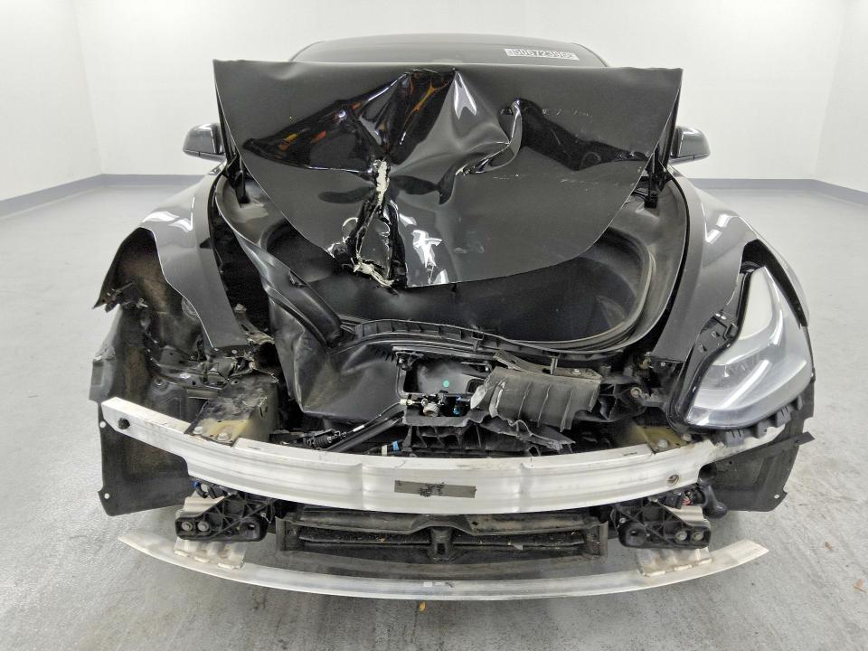2021 Tesla Model 3 VIN 5YJ3E1EB3MF006820 COPART salvage auction — FRONT END, Ca - Certificate Of Title, sold $9,600 on 2026-07-07 (photo 5)