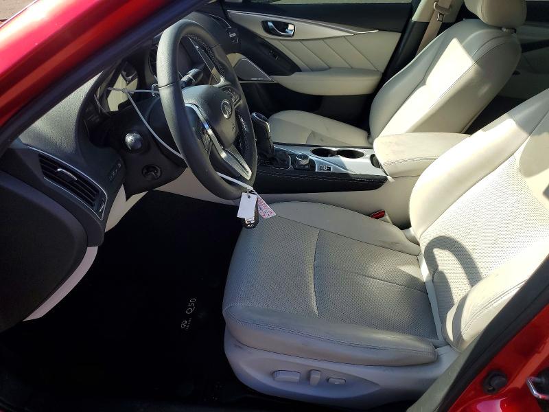 2022 Infiniti Q50 VIN JN1EV7BP4NM310021 COPART salvage auction — ROOF, Sc - Cert Of Title-Salvage, sold $8,100 on 2026-07-10 (photo 7)